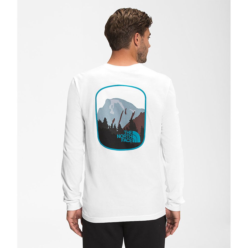 The North Face Long Sleeve Mens Australia - The North Face Long Sleeve Parks White (ZSQ-438279)